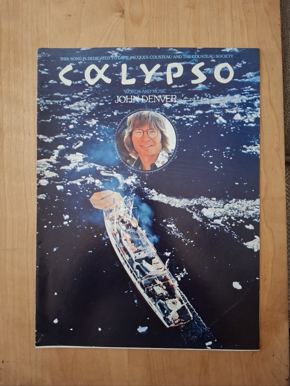 John Denver 'Calypso' Sheet Music - Blue Ocean Cover